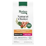 Nutro Natural Choice Chicken & Brown Rice Small Breed Senior Dog Food Dry Recipe, 5 lb. Bag