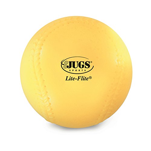 Jugs Lite-Flite Baseballs (One Dozen)  Optic Yellow  9-inch