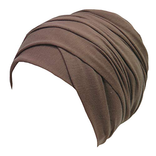 Lina & Lily Jersey Hijab Turban Muslim Women's Head Scarf Wrap Shawl Solid Colors (Khaki)