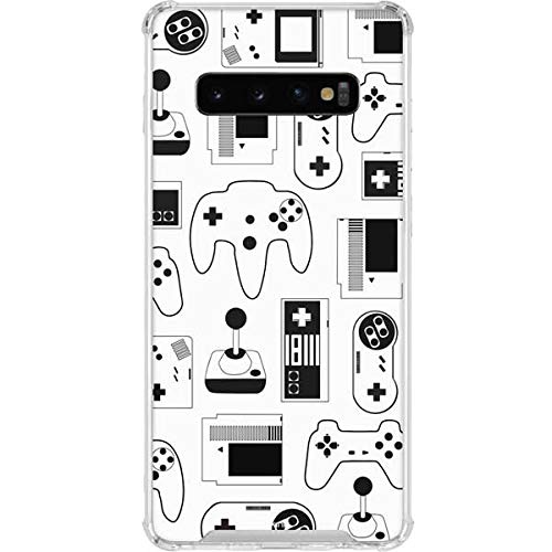 Skinit Clear Phone Case Compatible with Samsung Galaxy S10 - Originally Designed Retro Gaming Controllers Design