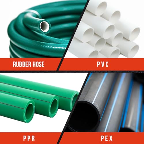 Image of PVC Pipe Cutter - Cuts Up to 2-7 /8 inch, Ratchet Type PVC Cutter SK5 Blade and Aluminum Alloy Body, One-hand Rapid Cutting Tool for PEX, PVC, and PPR Pipe