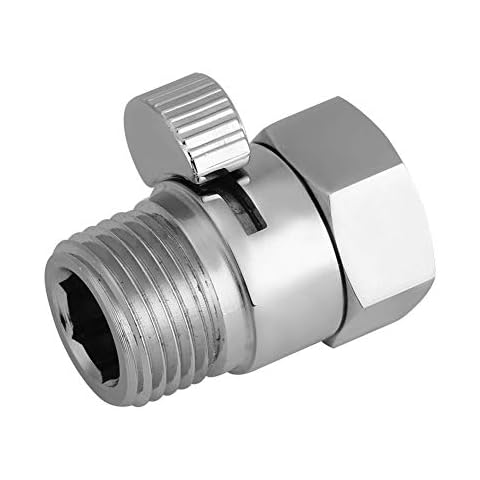 Water Flow Control Valve, Full Brass Shower Head Flow Control and Shut OFF Valve Cold and Hot Water for Hand Shower Bidet Sprayer Cover