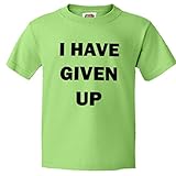PleaseMeTees Youth I Have Given Up HQ Tee-Kiwi-S