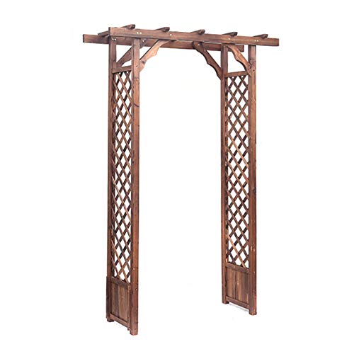 GMF Arco De Jardin Madera, Arcos para Jardín - Material De Madera De Abeto Duradero, Cenador De Jardín para Varias Plantas Trepadoras