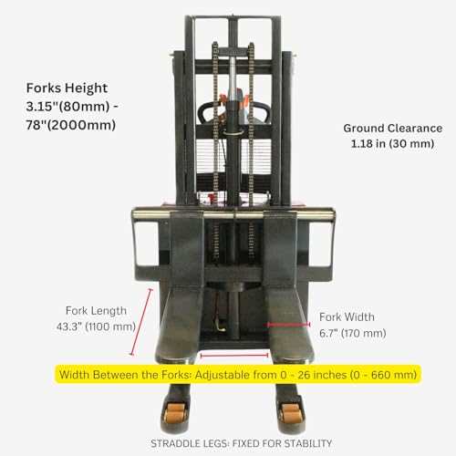 Crown electric pallet stacker
