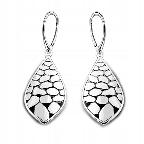 Boucles d'oreilles en argent 925 poli pour femme au style classique