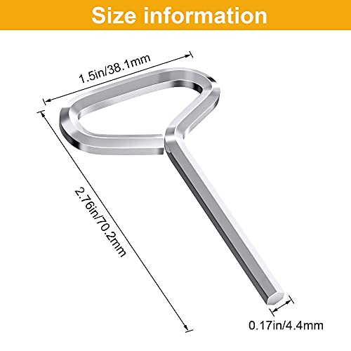 Oiiki 10 Pack 5/32 Hex Dogging Key With Full Loop, Comfortable Handle Allen Wrench Set, Metal Allen Wrench Door Key For Push Bar Panic Exit Devices #TOP3