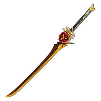 原神　千織　コスプレ武器　有楽御簾切　短刀　２本セット Amazon.co.jp: 原神 千織 ちおり Chiori コスプレ道具 刀 2点