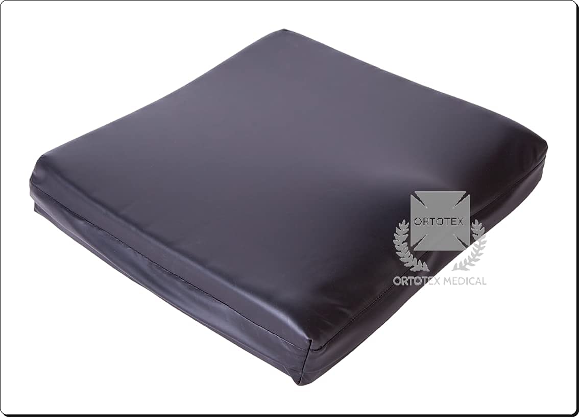Cojin Antiescaras Silla de Ruedas | Cojin Antiescaras de Espuma Viscoelástica Alta Densidad | Cojin Inyectado Viscoelastico Anatomico 80 Kg/m3 | Marca