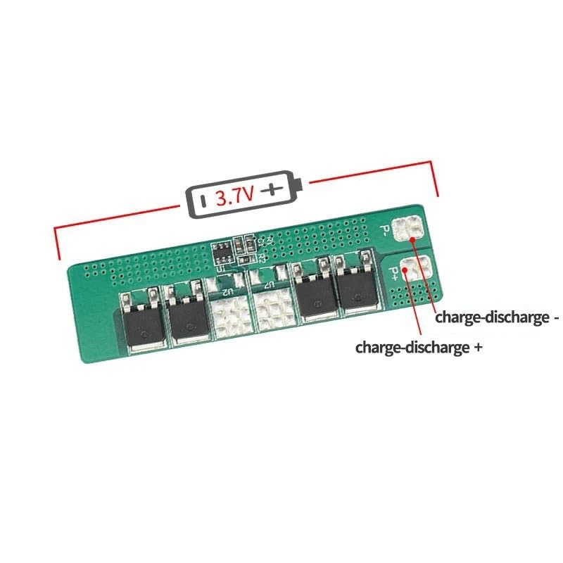 BMS 1S 3.2v .7v Li Ion LiFePo4 5A 10A 15A for lampione solare Scheda di protezione da scarica carica for batterie al litio PCM 5 pezzi(1S 3.7V Lipo 10A)