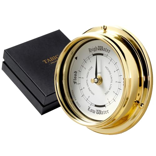 Tabic Traditional Brass Tide Clock