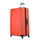 InUSA ROYAL Hardside Spinner Luggage with Ergonomic Handles | Spacious Travel Suitcase with Four Spinner Wheels and Studs | 32 Inch Extra Large Spinner Luggage | Orange