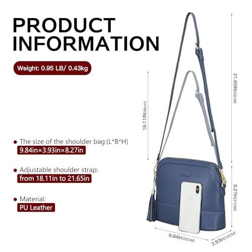 Crossbody Bags for Women PU Leather Shoulder Bag with Detachable Adjustable Strap Satchel Bags Women's Handbags Purses2