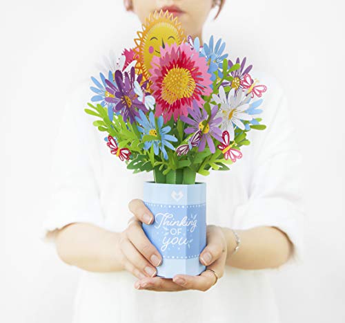 image for Lovepop Thinking of You Pop Up Card - 3D Paper Flower Greeting Card, 1