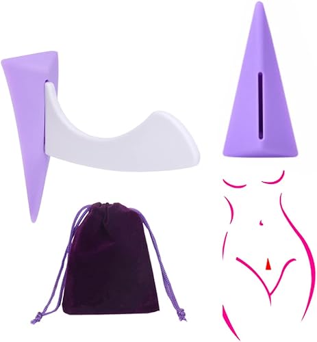 Plantilla de bikini Pubic Hair Trimmer Pubic Hair Razor Set Bikini Trimmer Shaver Forma Privada Área Íntima Cuchillo de afeitar