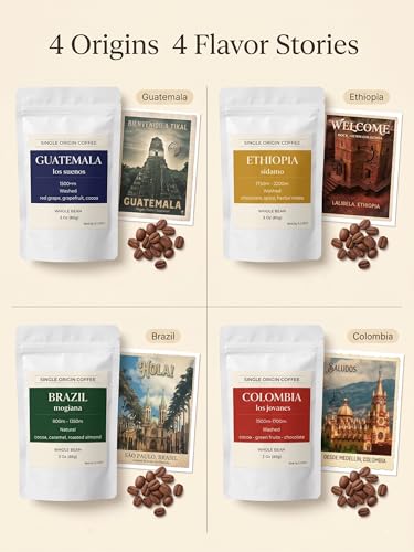 UNIQBITE Single Origin Coffee Sampler
