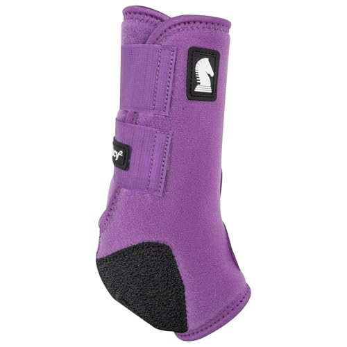 Image of Classic Equine Legacy2 Support Boots, Front (Violet Purple, Medium)