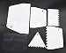 Cake Scraper 6pcs/set, KOOTIPS Smoother Comb Set Cake Edge Side Decorating Tools Scraper