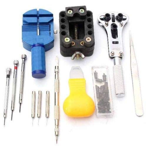 DIY Crafts Deluxe Watch Opener Tool Kit Repair Pin Remover - Combo Kit - 16 Pcs Kit/Set (Pack Of 1 Kit, Special Kit)