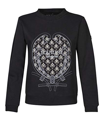 Pull Equiline Tulip femme noir XL chaud contre le froid à cheval