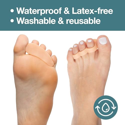 Image of Toe Separator for Feet Toe Spacers Correct Toes Yoga Silicone Hammer Toe Corrector for Women & Men Correct Toe Straighteners for Overlapping Toes (All Finger Toe Separator) (MAX)