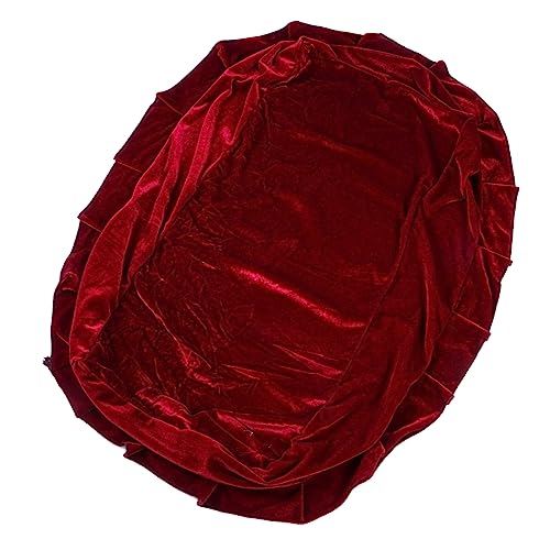 Warmhm Hockerbezug Aus Goldenem Samt Rechteckige Stuhlabdeckung...