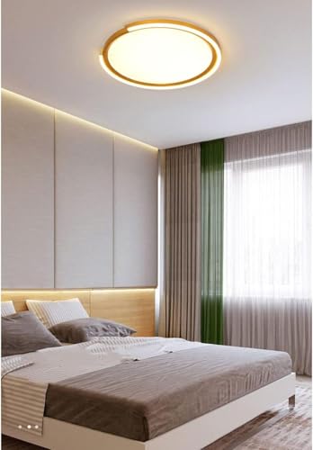 Plafonnier LED chic avec coutures apparentes et finition or - 5