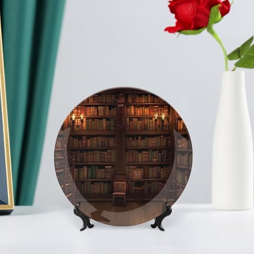 Plato decorativo de porcelana 7 pulgadas estilo chino miniatura 6