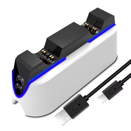 GNCHome Caricatore controller PS5, dock di ricarica rapida da 2,5 ore per Playstation 5, stazione di ricarica facile da usare.