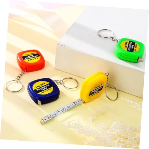Cinta métrica portátil mini con llavero OSALADI 24 pzas miniatura 7