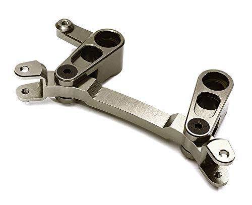 Hobbypark Aluminum Steering Parts Set (Steering Bell Crank, Ackermann Link) For Arrma 1/10 Granite 4X4,Typhon, Big Rock, Senton, Replaces AR340132 (Black - View #9