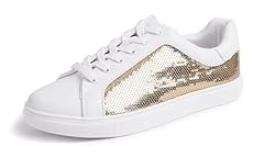 Gold Sequin Lace Up
