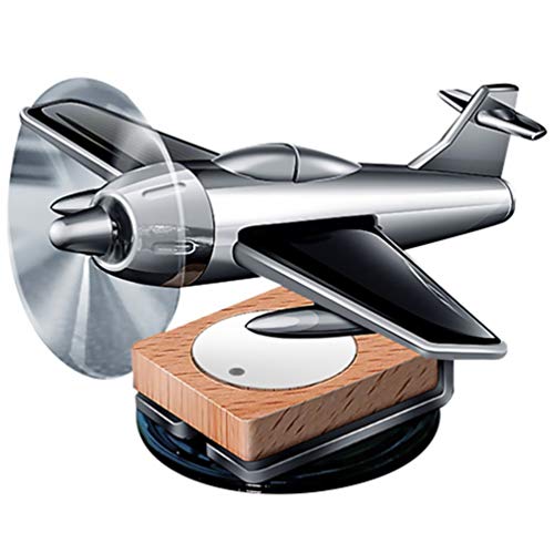 GARNECK Perfume solar de carro com energia solar giratória, modelo de avião, aromatizador de ar de c