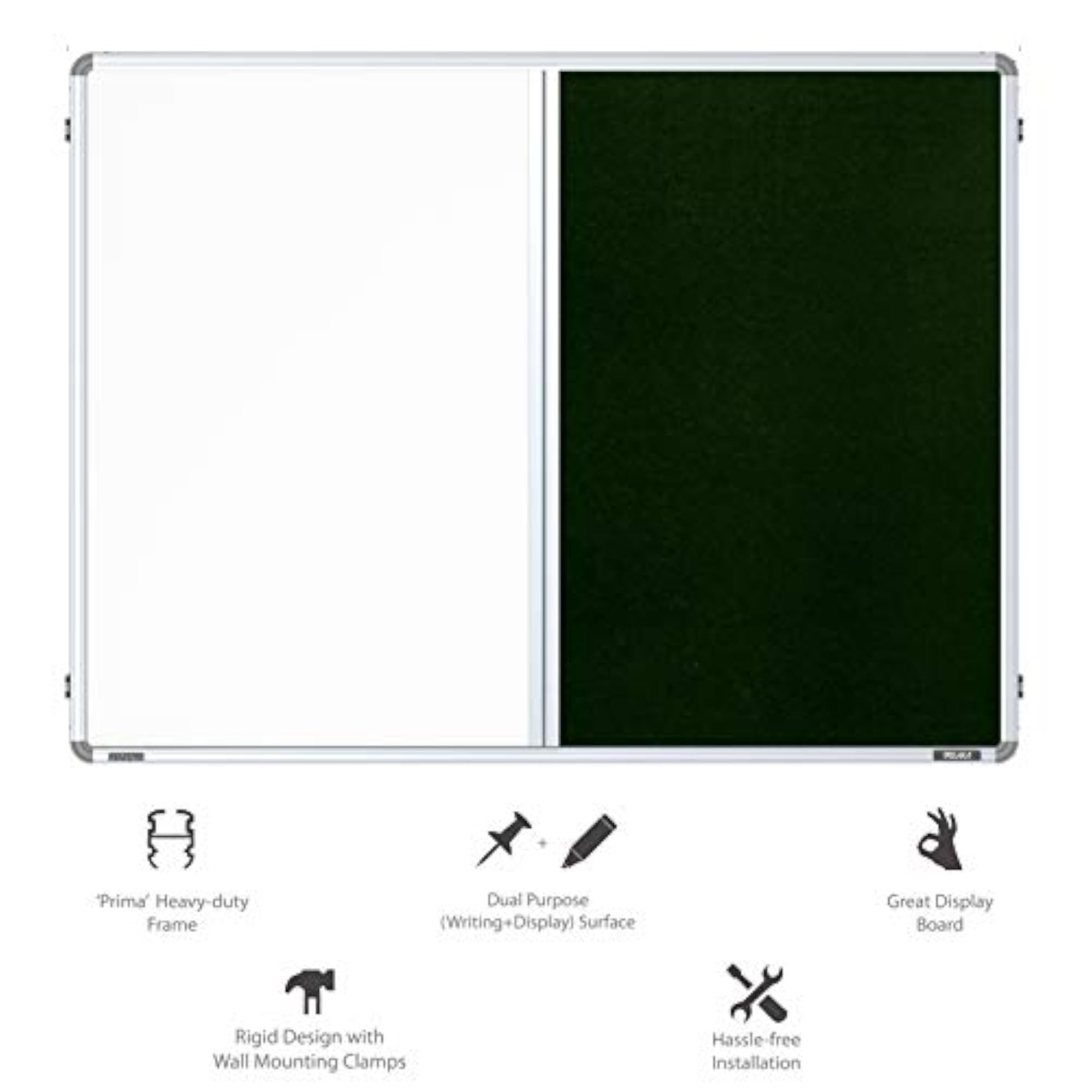 Prima Combination Board 2-in-1 Magnetic Whiteboard