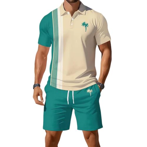 Ensemble fin et respirant style hip hop avec short et chemise homme