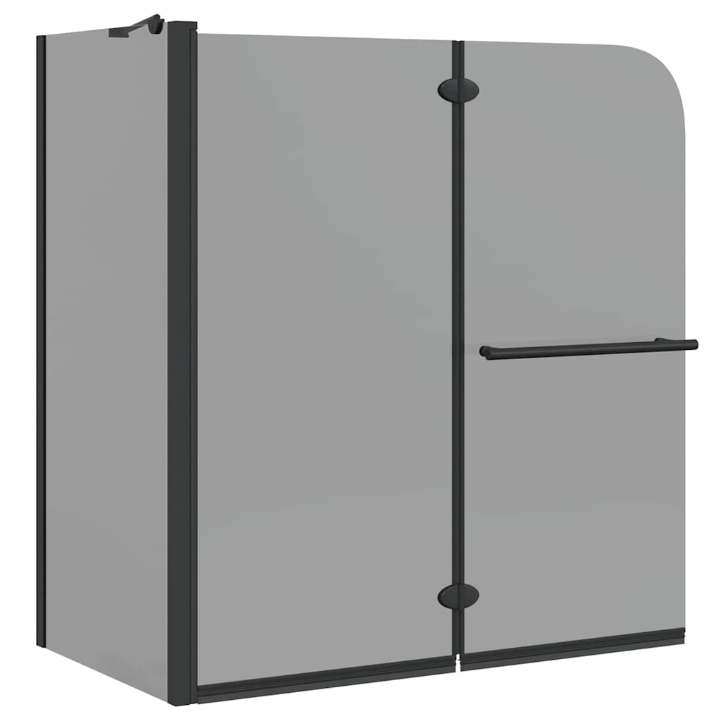 Box doccia 120 x 67 x 129 cm pieghevole in vetro ESG e alluminio box doccia girevole per il bagno
