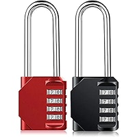 Heavy Duty Combination Lock - Weatherproof Padlock, Resettable Lock, 2