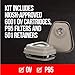 3M Professional Half Mask Organic Vapor, P95 Respirator with Cool Flow Valve, Reusable Respirator, Large