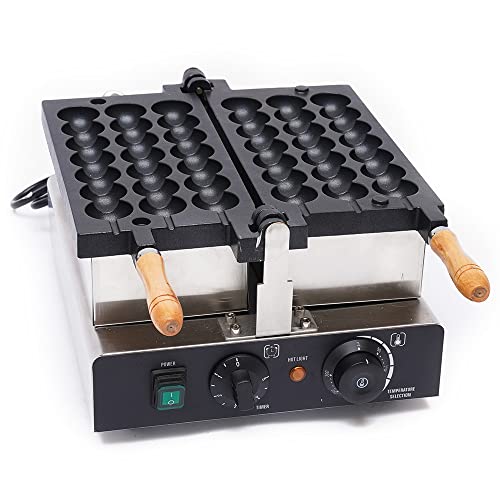 Commercial Waffle Maker Electric Pancake Maker Non-stick Stainless Steel Waffle Making Machine Double Sided Pancake Baker with Temp and Time Control for Home Restaurant