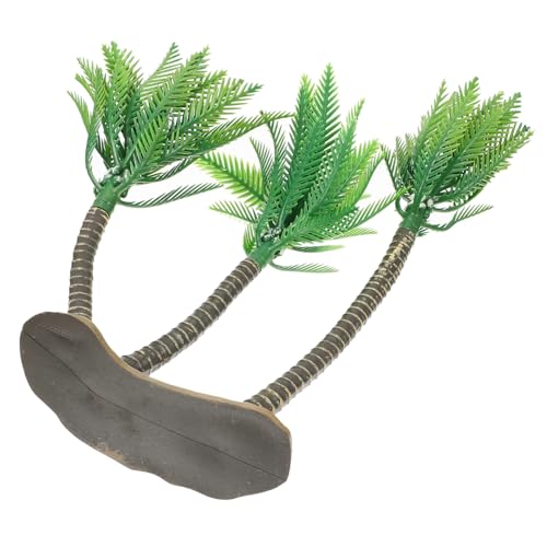 QUMIIRITY 椰子の模型 ツリースタートッパー 消臭 空気 インフレータブル 車の芳香剤ディフューザー 魚 ヤシの木 サーフィン 水槽の装飾 黒砂 ライナー プラスチック Green