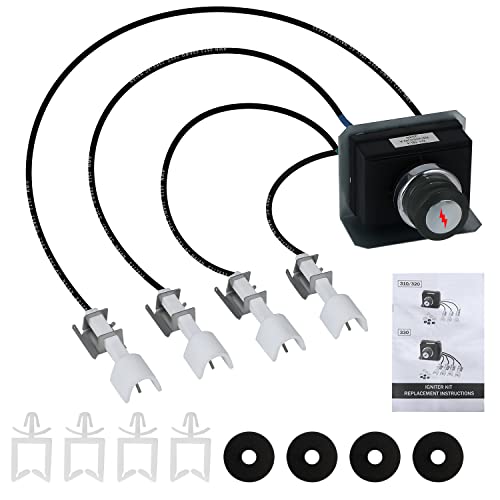 Apromise 7629 Grill Igniter Replacement - Upgraded Grill Igniters For Weber Genesis E/S/Ep/Cep 330 Series Grills (2011-2016) With Front-Control | 4 Outlets #TOP29