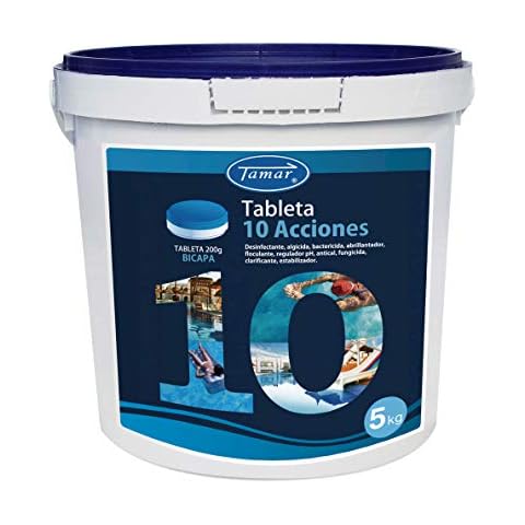 Tamar - Cloro 10 Acciones Bicapa, Tabletas de 5 Kilos Cover