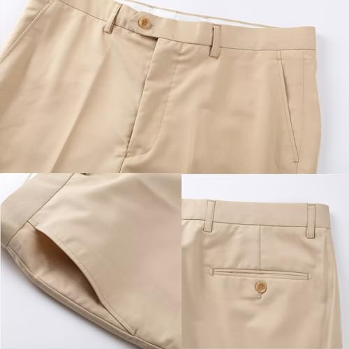 Mens 3 Piece Suit Regular Fit Suits for Men Wedding Grooms Formal Prom Tuxedo Two Button Blazer Vest Pants4