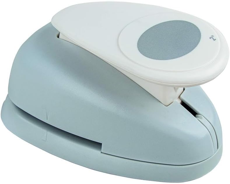 Rayher Motive Puncher: Oval, Width: 5,08 cm, (2"), for Paper up to 200g/m², Orange, 5,08cm (2'')