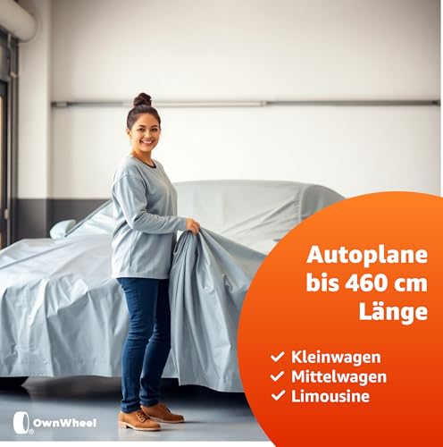 Universal Autoschutzhülle - wasserdicht - Autoplane Garage Auto & Autoabdeckung - Abdeckplane & Abdeckung von Auto, PKW - Fahrzeug - 470 x 180 x 150 cm