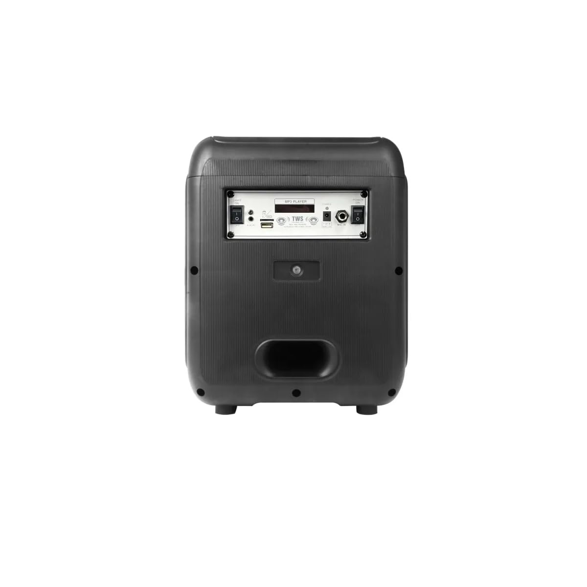 KG-A8013 głośnik Bluetooth z efektami świetlnymi, bezprzewodowy mikrofon, radio, funkcja karaoke i pilot zdalnego sterowania, wbudowany akumulator