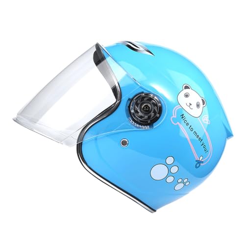 Casque de vélo pour garçon et fille Mikikit léger en PP avec visière claire