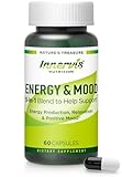 Energy & Mood Supplement – Boost Energy & Reduce Fatigue, Support Relaxation – 60 Capsules – Non-GMO, 3rd Party Tested – Innervis Nutrition