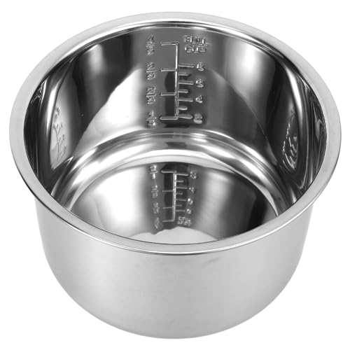 Zerodeko Revestimiento Para Olla Arrocera Olla Arrocera De Acero Inoxidable De 4 Litros Olla Para Insertar Ollas Arroceras Ollas De Repuesto Ollas Para Cocinar Recipiente De Revestimiento