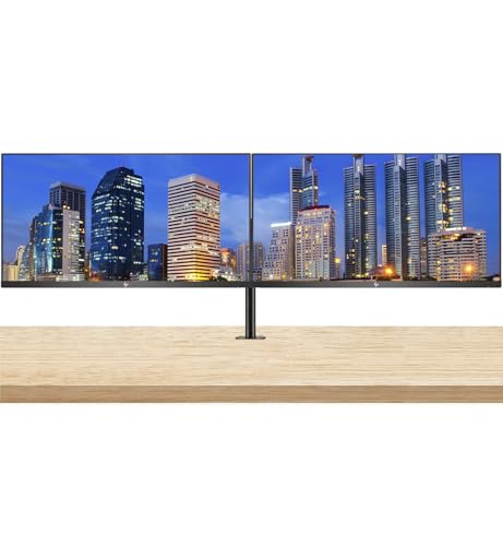 Image of HP Series 7 Pro 32-inch 732pk 4K UHD (3840 x 2160) LCD IPS Monitor, 2-Pack Daisy Chain Connectivity, Full Dock, USB Hub, Thunderbolt 4 USB-C, RJ-45 Bundled with Desk Mount Dual Monitor Stand